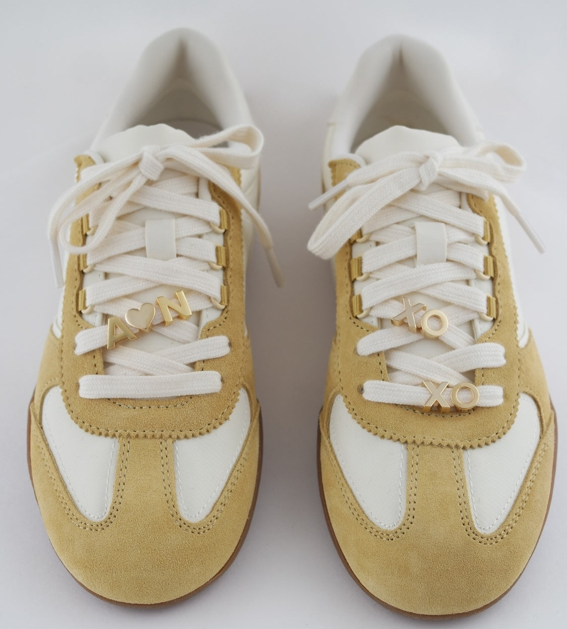 Gold Letter Sneaker Charms