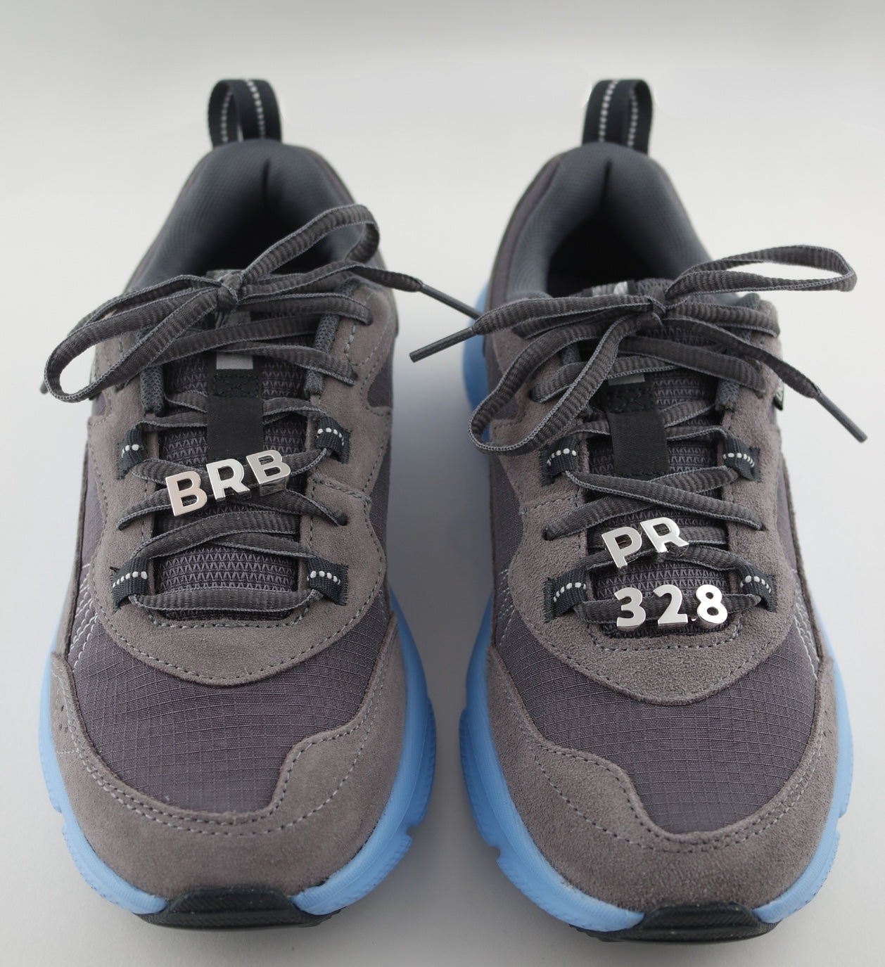 Silver Number Sneaker Charms
