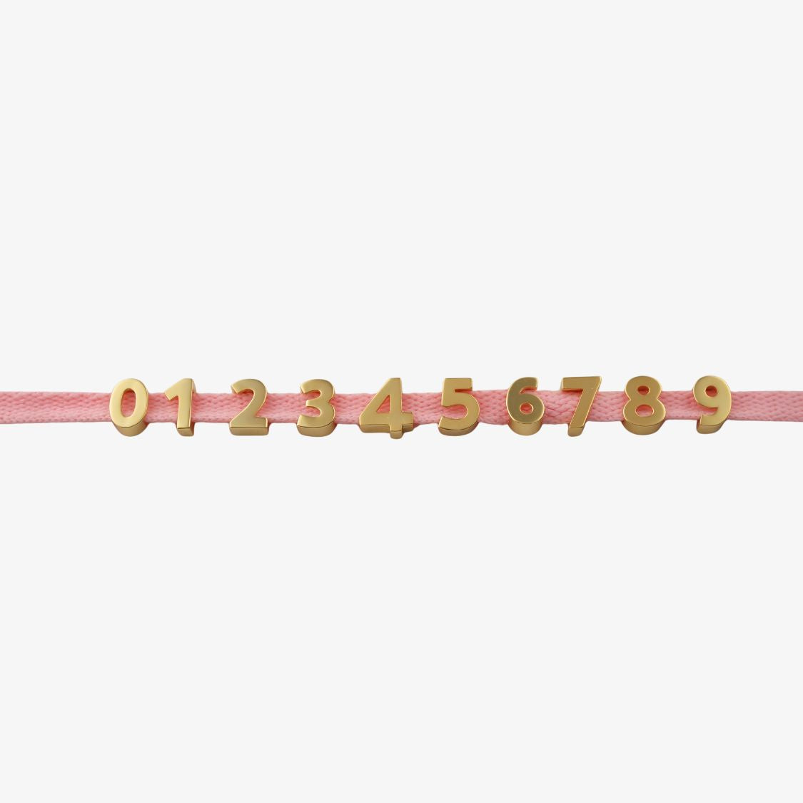 Gold Number Sneaker Charms