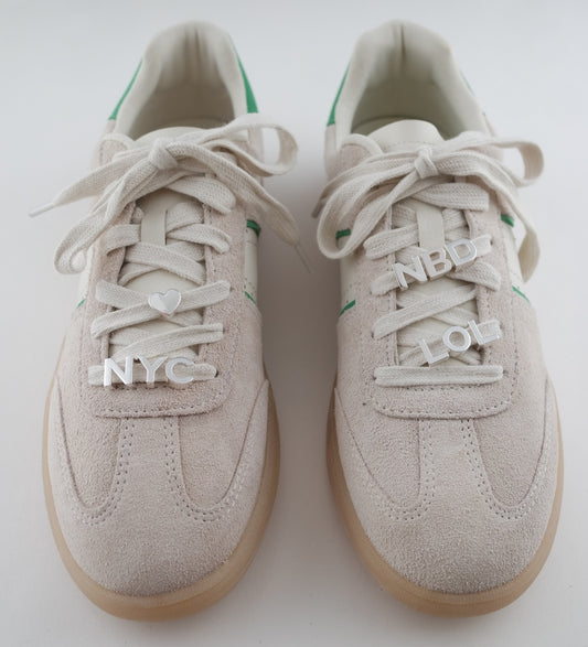 Silver Letter Sneaker Charms